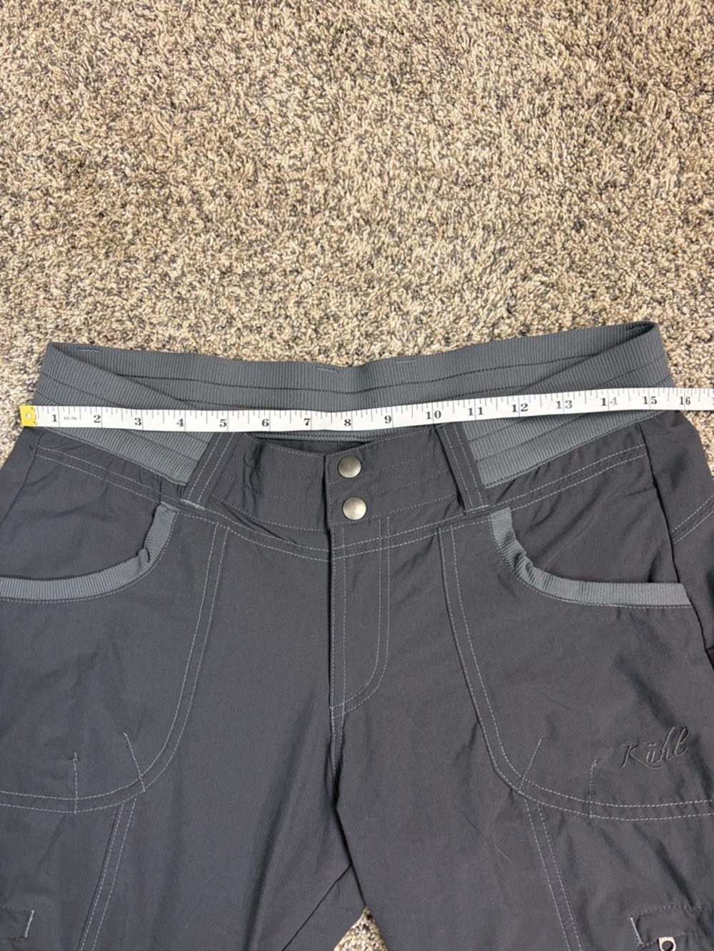 Kuhl Born In The Mountains Women’s 8 Gray Utility Outdoor Casual Pants Cargo - Picture 8 of 10